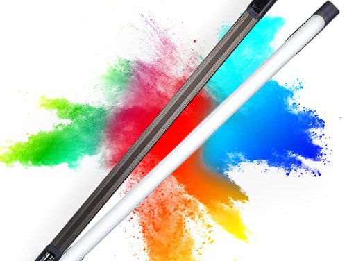 Vibrant RGBWW LED Wand: Portable 50W Video Light with 20 Effects, DMX Control