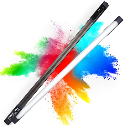 Vibrant RGBWW LED Wand: Portable 50W Video Light with 20 Effects, DMX Control