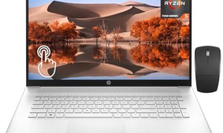 Unleash Power: HP’s 2023 Touchscreen Laptop with HD+ Display, Ryzen 5, 32GB RAM, 1TB SSD, Wi-Fi 6, Windows 11 Home + JAWFOAL Bundle