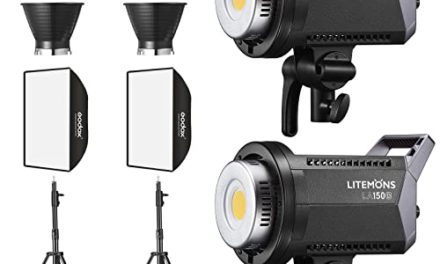 Powerful 380W Daylight LED Light Kit for Studio Photography