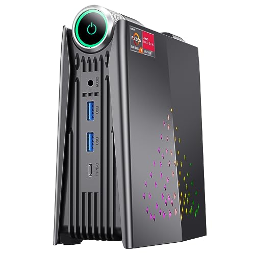 Powerful Mini Gaming PC: AMD Ryzen 7, 16GB RAM, 512GB SSD