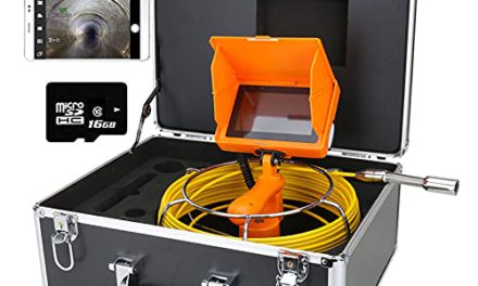 High-Performance WiFi DVR Pipe Inspection: Waterproof IP68 Camera with 1080P, LED Lights, and 16G SD Card