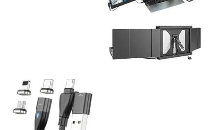 JJTechGiant Triple Monitor: Power Up with MagnetoSnap Cable