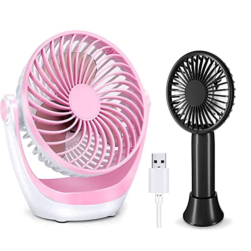 Ultimate Portable Fan Power Pack: USB Desk & Handheld Fans!