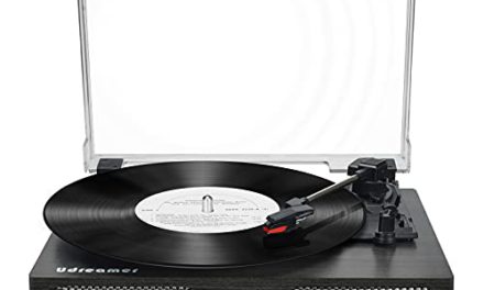 Retro Vinyl Turntable: Wireless, Speaker-Built, USB-Enabled