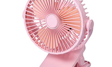 Revive with VRONIS: 6″ USB Rechargeable Pink Fan