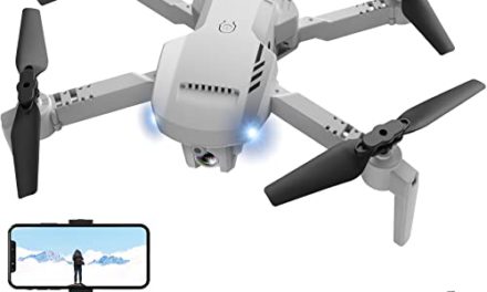 Capture Stunning Moments: HD Camera Drone with Case, 2 Batteries, 360° Flip – Perfect Gift!