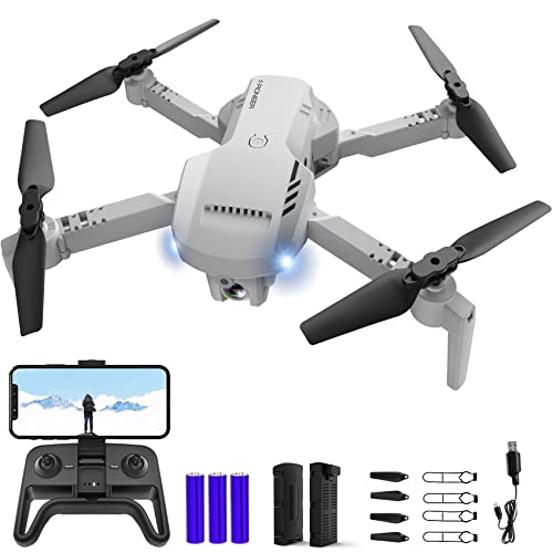 Capture Stunning Moments: HD Camera Drone with Case, 2 Batteries, 360° Flip – Perfect Gift!
