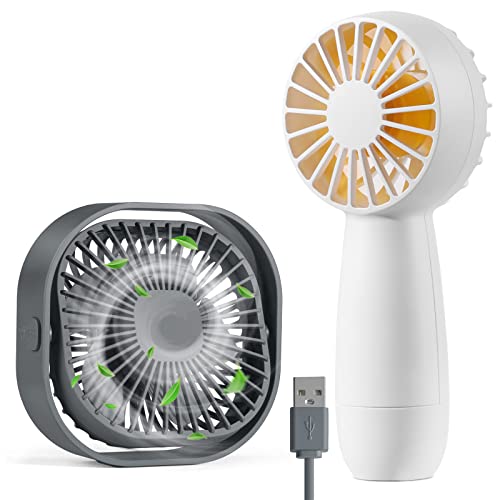 Compact USB Desk Fan: Powerful, Silent, 360° Rotatable