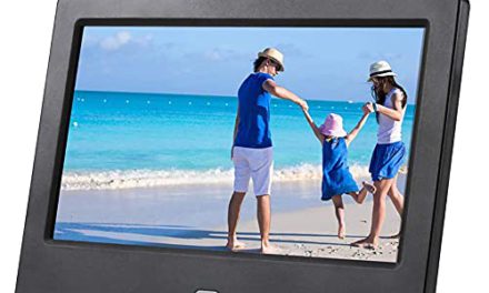7″ High-Res Digital Photo Frame: Stunning Display, Image Preview, Auto On/Off, Remote Control