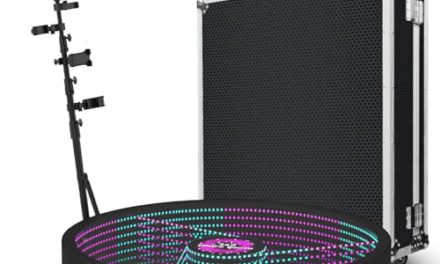 Captivating 360 Photo Booth: Remote Control, RGB Ring Light, Live Streaming