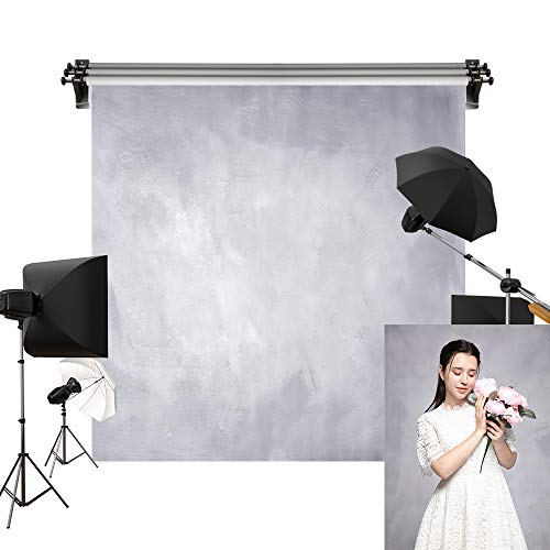 Enchanting Retro Abstract Studio Backdrop: Kate 10x10ft Light Grey & Purple