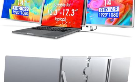 Enhance Laptop Display: Moonka Portable Triple Monitor