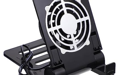 Top-rated Folding Fan Stand for Office Desk and Phone Cooling