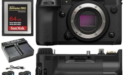 Capture the Moment: Fujifilm X-H2 Bundle with Power Grip, High-Speed Memory Card, and More!