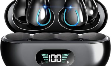 30H Playtime Open Ear Clip Headphones with Mic – Ultimate Wireless Bluetooth Earbuds for Running, Sport, Gym – USB-C – iPhone & Android Compatible