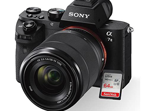 Sony Alpha a7II Camera Bundle: Capture Memories with Lens and SD Card