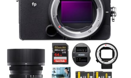 Capture More with Sigma fp Mirrorless Bundle: 45mm Lens, Lens Converter, SD Card, Battery, Software