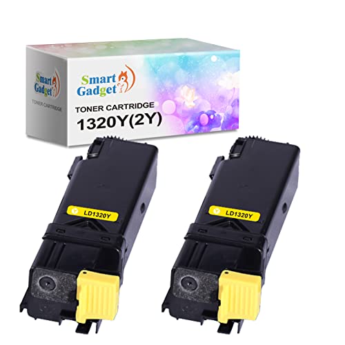 Revive Prints: Dell 1320C 1320CN 1320 Toner Replacement – Vibrant Yellow, 2-Pack