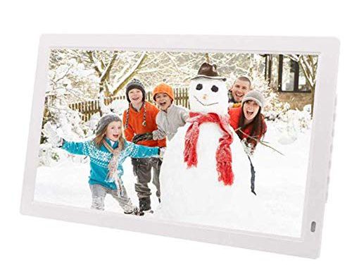 Immerse in Vibrant Memories: 22″ Digital Frame w/ Calendar/Clock/MP3/Photos/Video