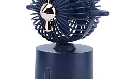 Portable Blue Fan for Office, Home, and Car