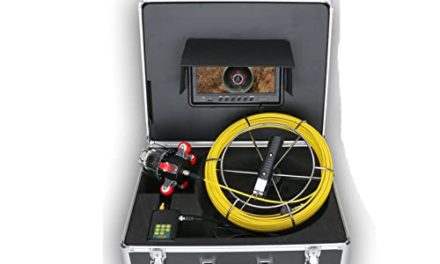 High-Tech Pipe Inspection Kit: Record, Rotate, and Measure
