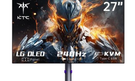 Immersive 27″ OLED Gaming Monitor: Ultra-Fast, Crystal Clear, Multifunctional
