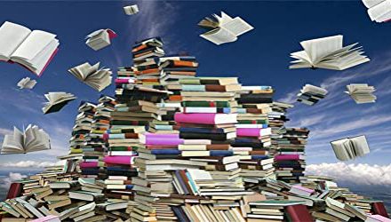 Enchanting Back to School Book Flight: AOFOTO 20x10ft Fantasy Sky Photography