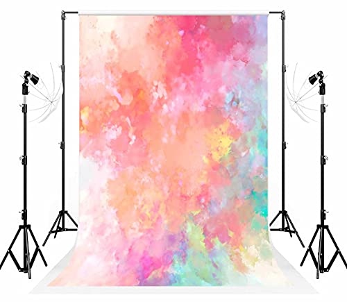 Vibrant Clouds Photo Backdrop: Kate’s Abstract Colorful 10×10ft Gradient for Stunning Studio Shots