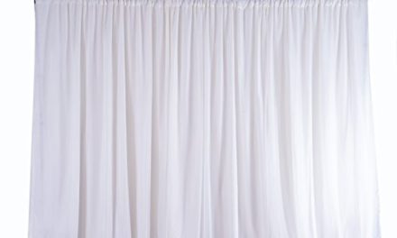 Elegant White Chiffon Backdrop: Perfect for Weddings & Parties