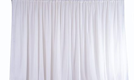 Elegant White Chiffon Backdrop: Perfect for Weddings & Parties