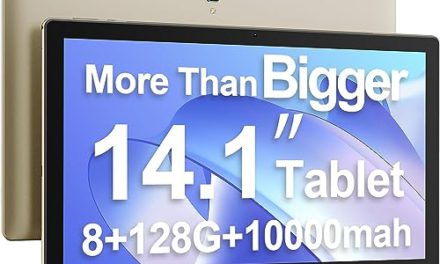 Enhance Productivity with MESWAO 14.1″ Android Tablet – Vibrant Display, Extended Battery