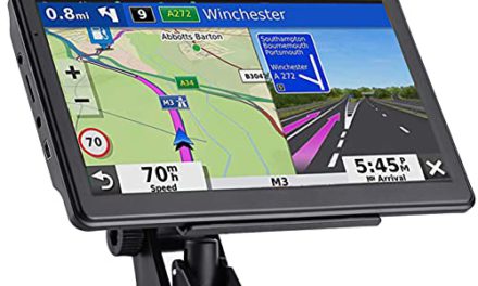 Upgrade Your Road Trip: 2024 Map, 7″ Touch Screen GPS with Voice Guidance & Safety Alerts