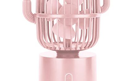 Portable Cactus Fan – Shaking Head, Rapid Charge, Perfect for Office/Home/School