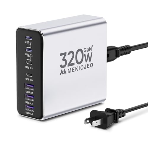 Powerful 7-Port USB C Charger: Lightning-Fast Charging for MacBook Pro/Air