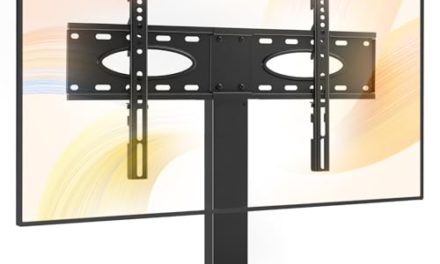 Upgrade Your TV Stand: Swivel, Adjust Height, Reinforced, Tempered Glass Base