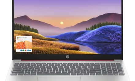 Powerful HP Laptop: 15.6″ Display, 16GB RAM, 128GB Storage, Windows 11, Red