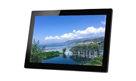 High-Res 27″ Digital Frame: Remote, Calendar, Clock, Video