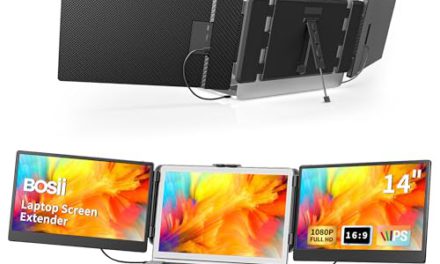 Enhance Your Laptop Display: Portable 14″ Triple IPS FHD Monitor for Windows, Mac, Gaming, and Work