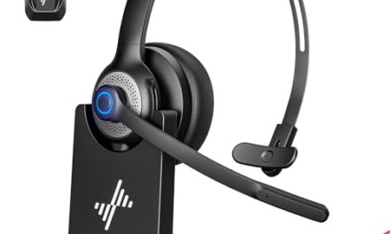 Ultimate Wireless Headset: Noise Cancelling, Crystal Clear Mic, V5.2