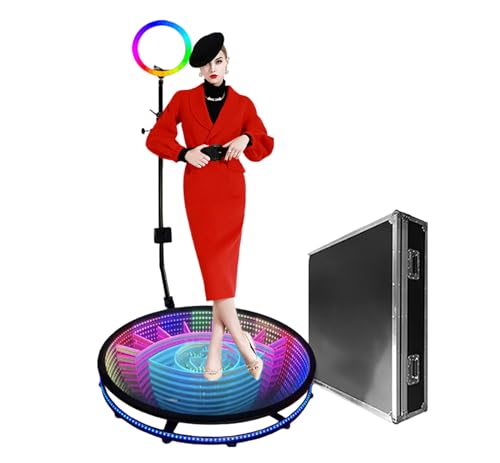 Capture Unforgettable Moments: Portable 360° Selfie Machine with Slow Motion Camera & RGB Light