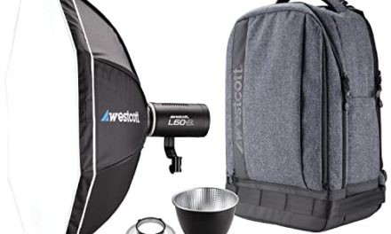 Ultimate Lighting Kit: Westcott L60-B Backpack with Octa-S, 9 FX Modes, 97+ CRI, 98+ TLC, 15k Lux