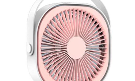 Powerful USB Desk Fan: 360° Rotation, 3 Speeds, Quiet Operation