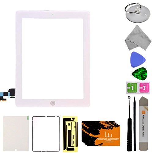 White iPad 2 Repair Kit: Replace Digitizer & Home Button