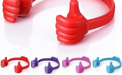 Upgrade to 8-Pack Ladies Adjustable Thumb Lazy Phone Holder: Perfect Christmas Gift for Mom, Wife, and Men!