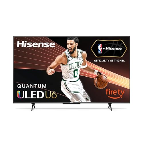Immerse with Hisense 75″ U6HF ULED 4K Smart Fire TV – QLED, Dolby Vision, Game Mode, Alexa