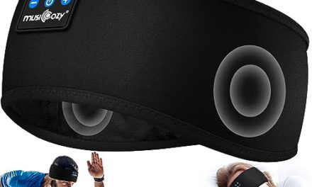 Unleash Serene Slumber: Bluetooth 5.2 Headband with Sweat-Resistant Earbuds for Energizing Workouts