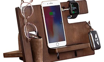 Ultimate 2022 Wood Phone Dock & Organizer – Perfect Men’s Gift