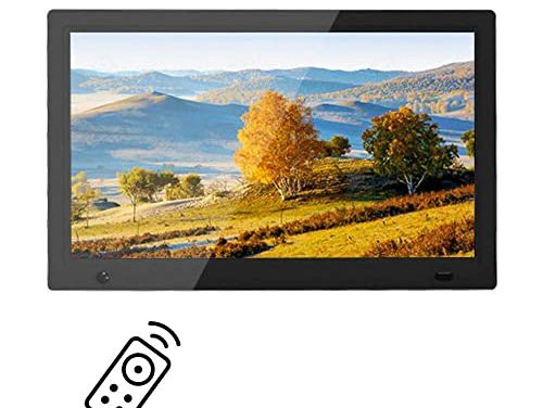 Stunning Spacmirrors 13″ Digital Photo Frame – USB & SD Card Slots, Remote Control – 16:9 Widescreen