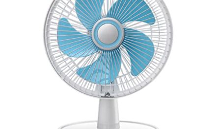 Silent 9″ Electric Fan: Powerful, Portable, and Quiet